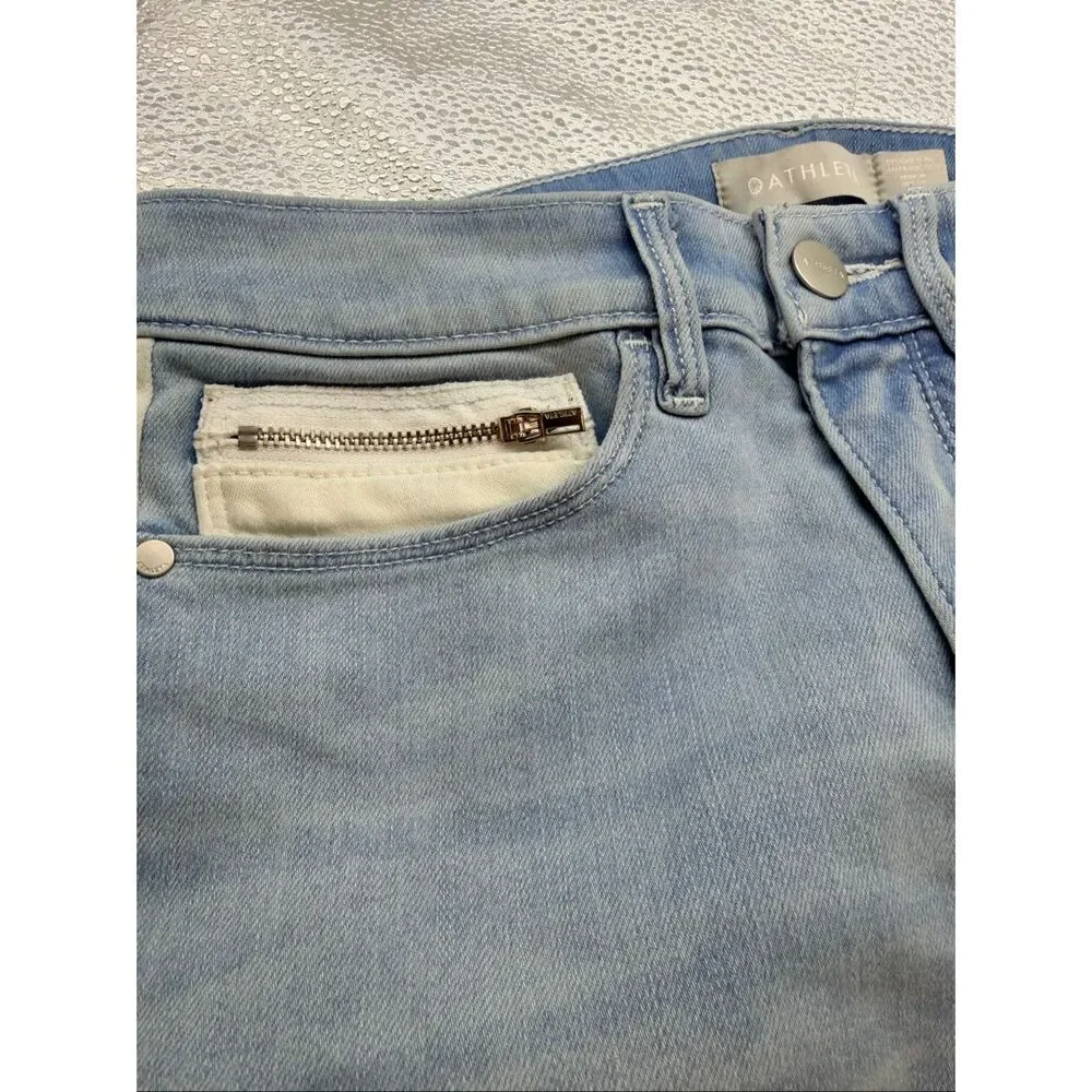Athleta Jeans Womens 4T Fits 28x28 Sculptek Performance Stretch Moto Style Jeans